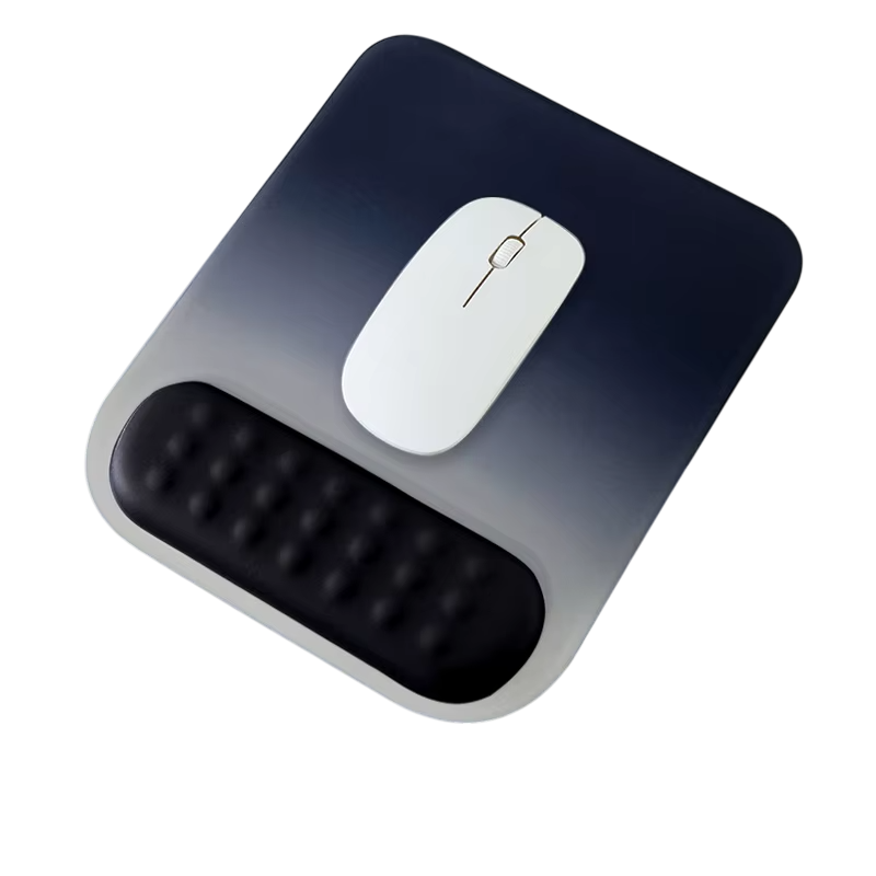 Colorful Rectangular Ergonomic Wrist Rest and Mouse Pad