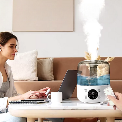 Humidificateur d'Air Professionnel 3L avec Télécommande et Minuterie, Brumisateur