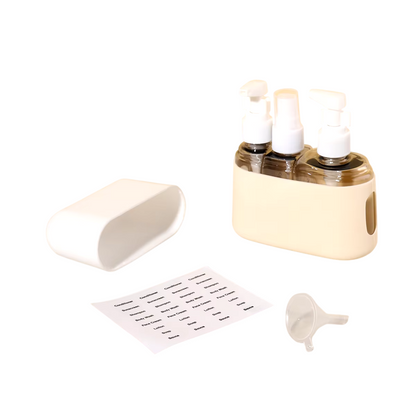 Travel Bottle Set with Case, 2 x 50ml Bottles and 1 x 100ml Bottle