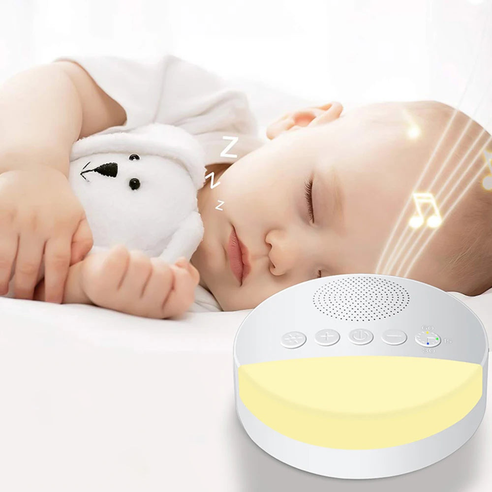 Aide au Sommeil pour Bébé : Bruits de la Nature, Veilleuse, Minuterie, Rechargeable USB