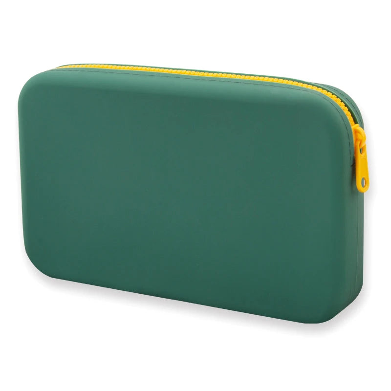 Sac de Rangement Multiusage Rectangulaire en Silicone, Étanche et Lavable