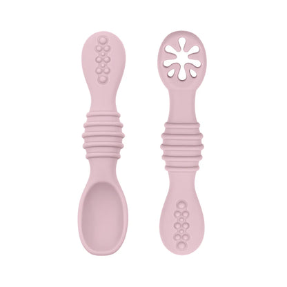 Lot de Cuillère et Fourchette en Silicone pour Bébé sans BPA Idéal pour l'Apprentissage