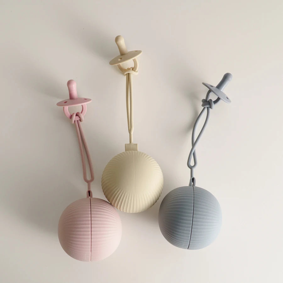 Étui de Rangement pour Tétine Bébé en Silicone, Sans BPA