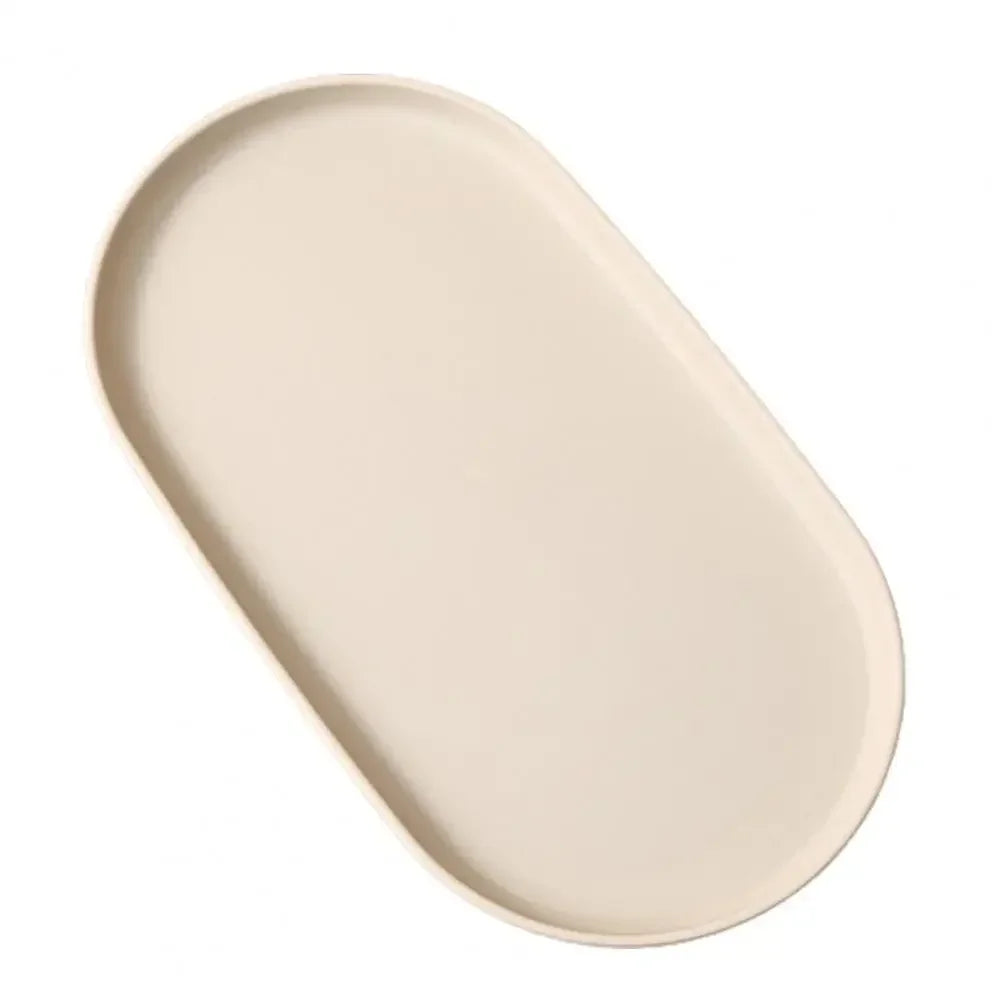 Stackable Oval Tray, Sleek Design, Washable and Reusable Multi-use