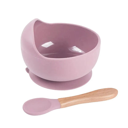 Lot de Bols en Silicone avec Ventouse et Cuillère pour Bébé, Pratique et Sécurisé