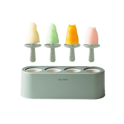 Moules en Silicone pour Glaces Maison, Lot de 4 pour Popsicles Personnalisés