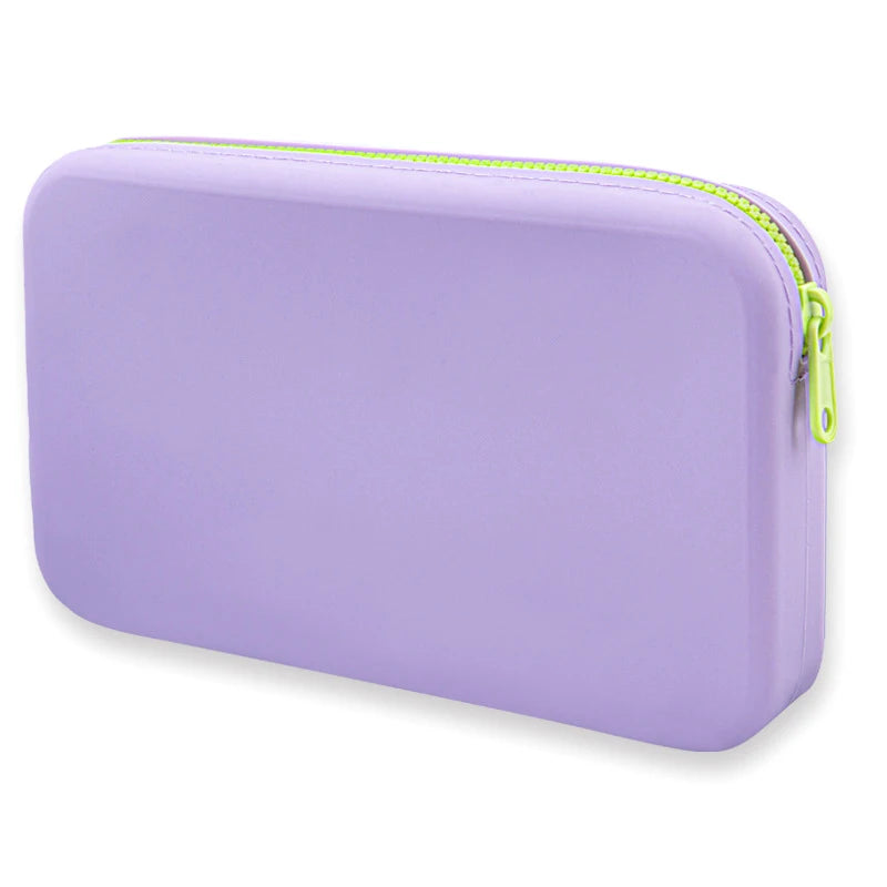 Sac de Rangement Multiusage Rectangulaire en Silicone, Étanche et Lavable