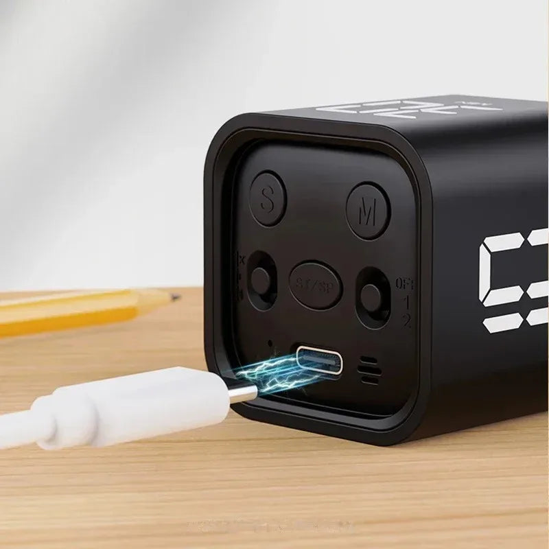 Cube Minuteur Rechargeable USB : Pratique, Design et Compact