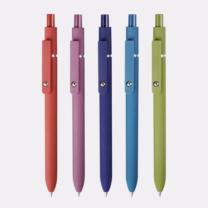 Lot de 5 Stylos 0.5mm, Séchage Rapide, Toucher Doux, Parfaits pour l'Écriture