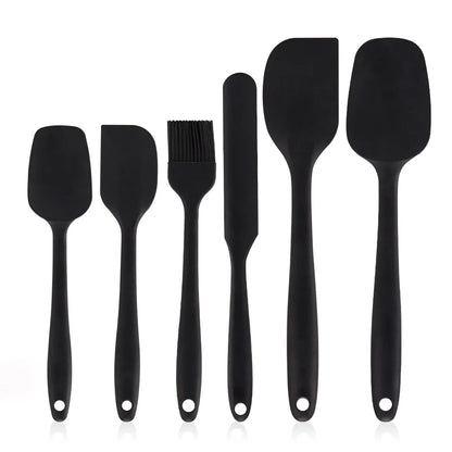 Lot de 6 Spatules en Silicone Résistantes à la Chaleur pour Pâtisserie