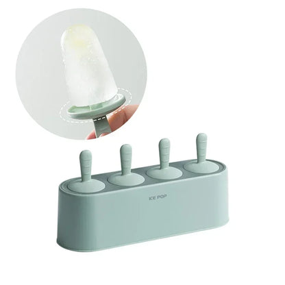 Moules en Silicone pour Glaces Maison, Lot de 4 pour Popsicles Personnalisés