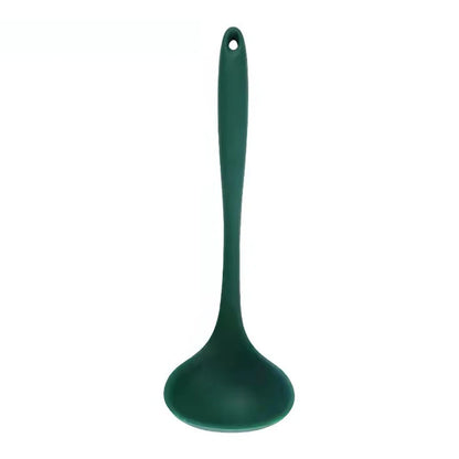 Long Handle Silicone Soup Spoon, Colorful and Practical