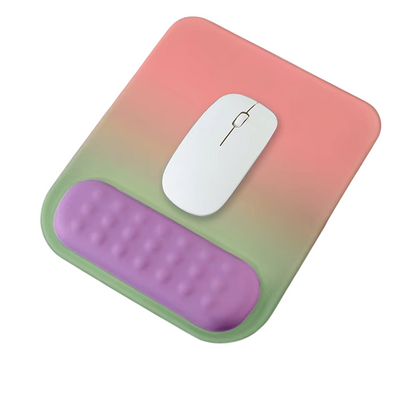 Colorful Rectangular Ergonomic Wrist Rest and Mouse Pad