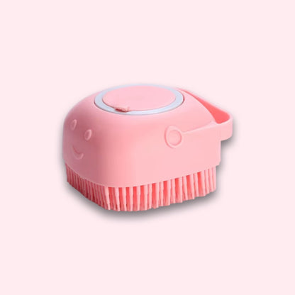 Brosse de Bain en Silicone Doux pour Animaux avec Réservoir à Liquide