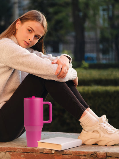 Gobelet isotherme VitalHome – Fuchsia vibrant, 24h froid / 8h chaud